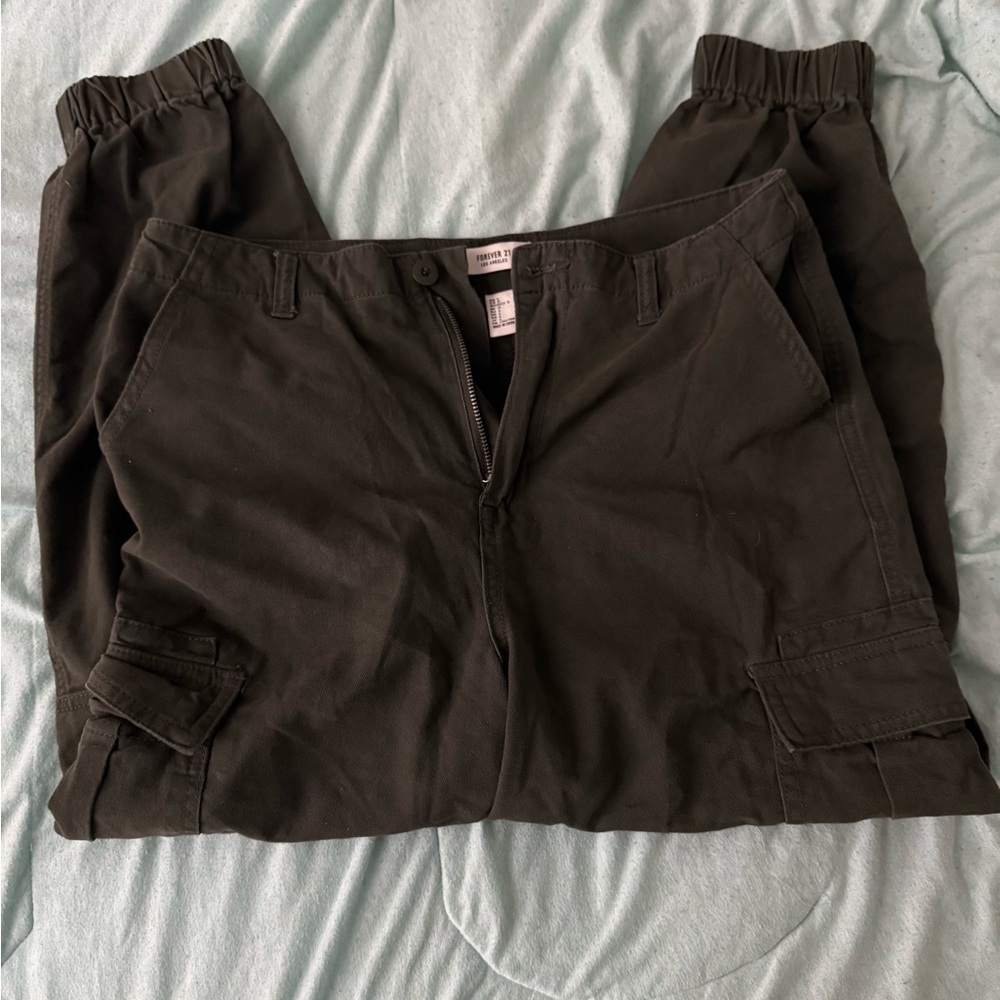 Dark Green Cargo Pants